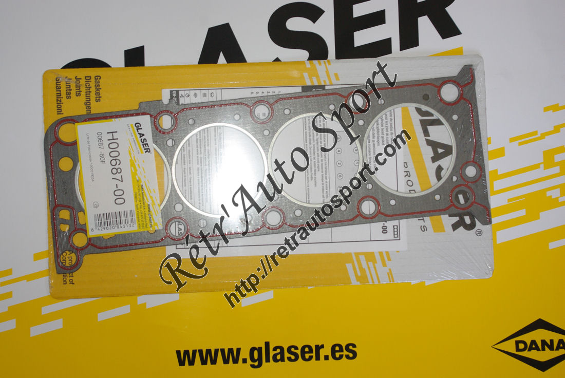 Joint de culasse 1,20 mm centreur 16 mm GLASER Visa Chrono - 104 ZS / ZS2 - Samba Rallye 1219 / 1360