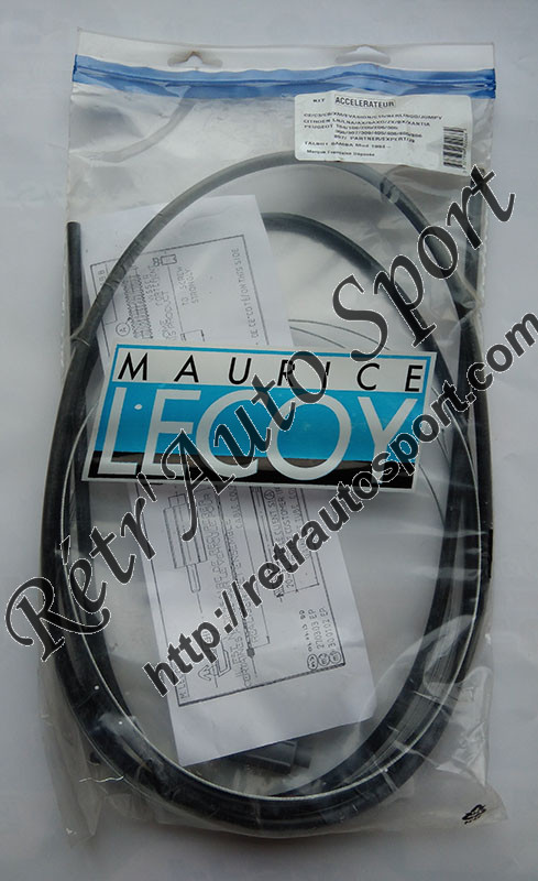 Câble accélérateur MAURICE LECOY 106 Rallye 1.3 & 1.6 / XSi 1.4 & 1.6 / S16 - 306 S16